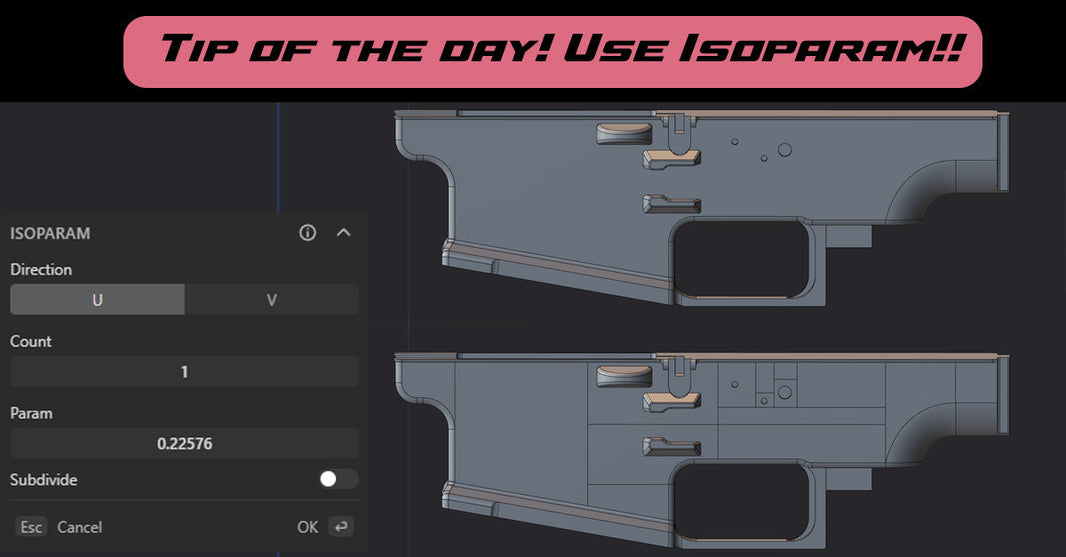 Tip of the day! Use Isoparam in Plasticity!!