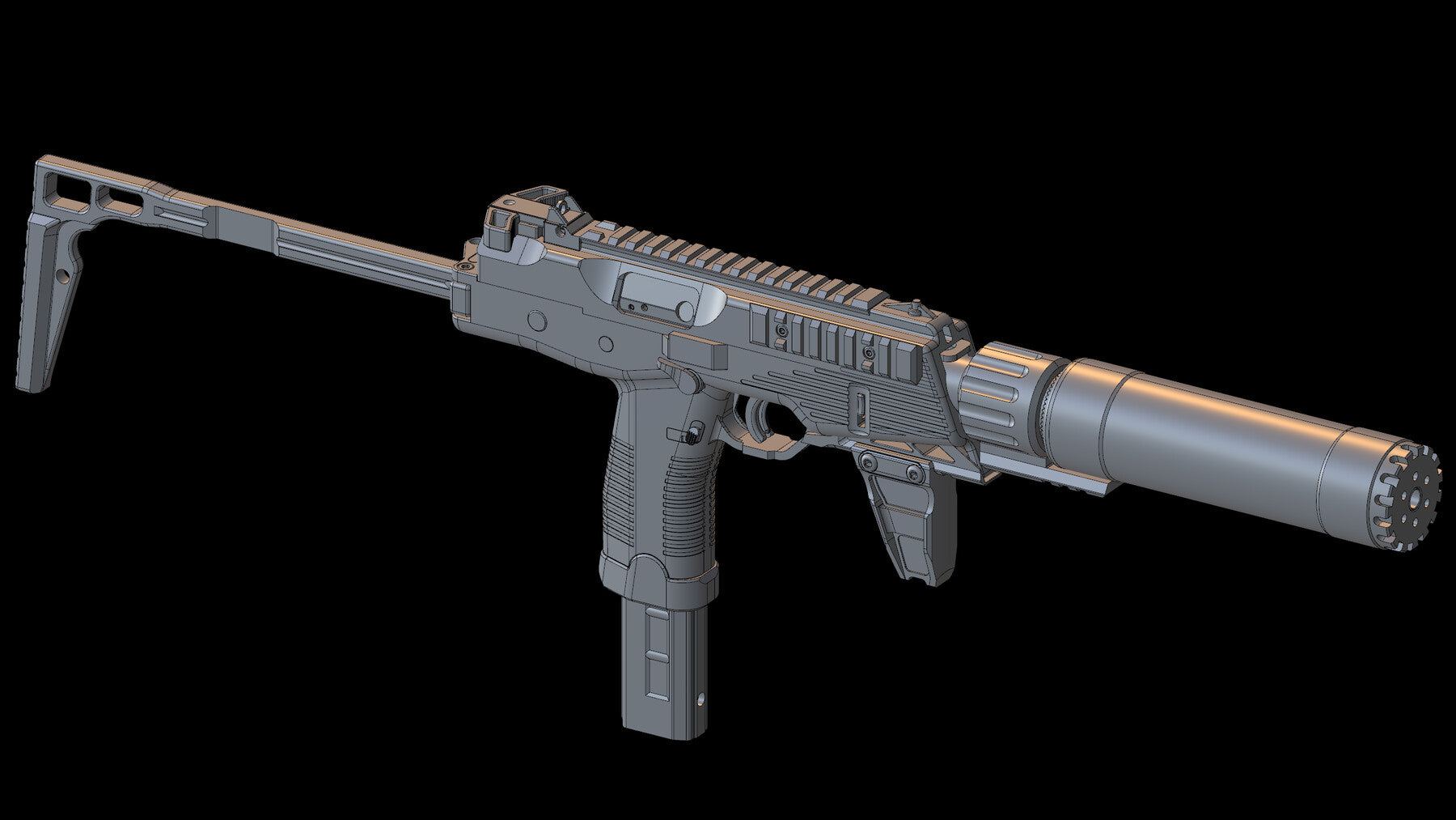 MP9 - 3D CAD Weapon Model-3