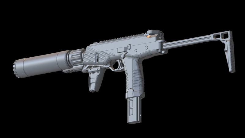 MP9 - 3D CAD Weapon Model-1