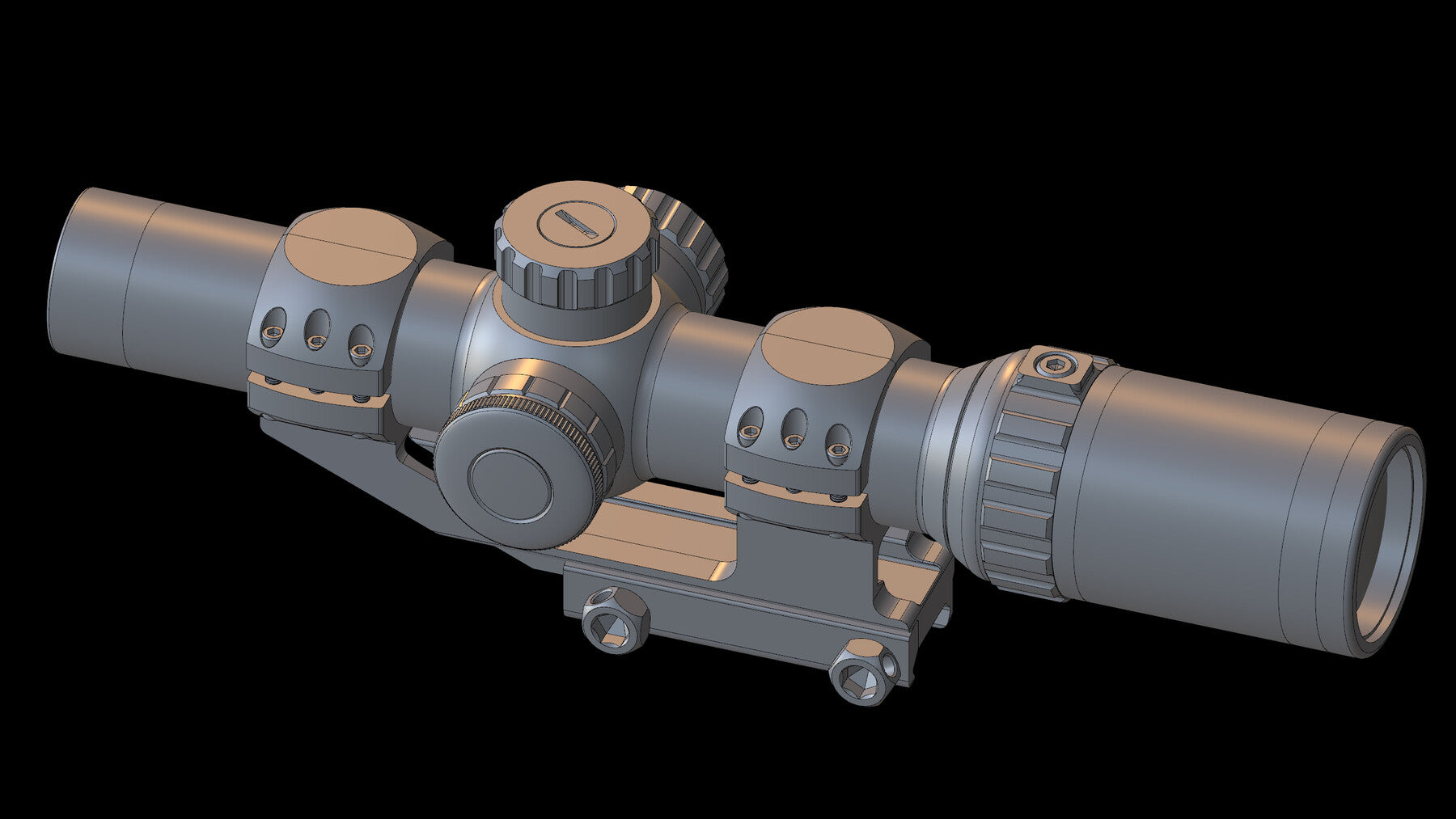 Hawke Scope - 3D CAD Model-2
