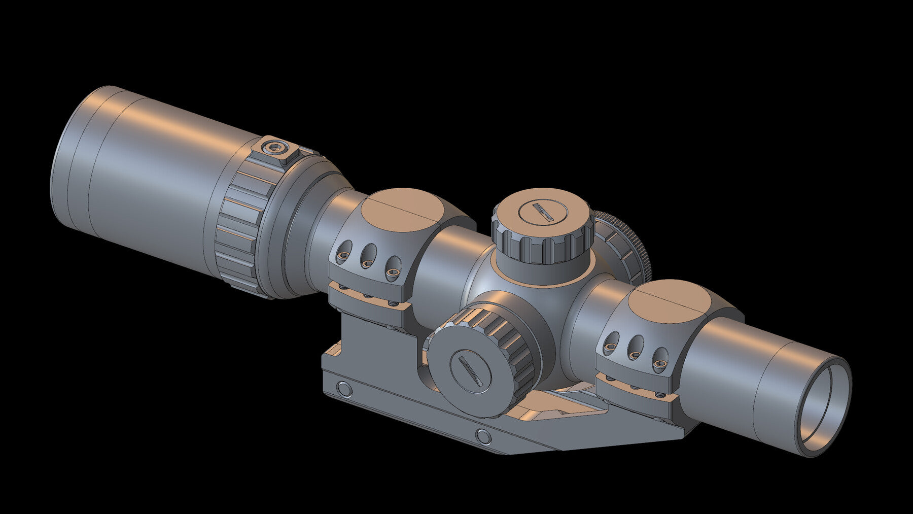 Hawke Scope - 3D CAD Model-3