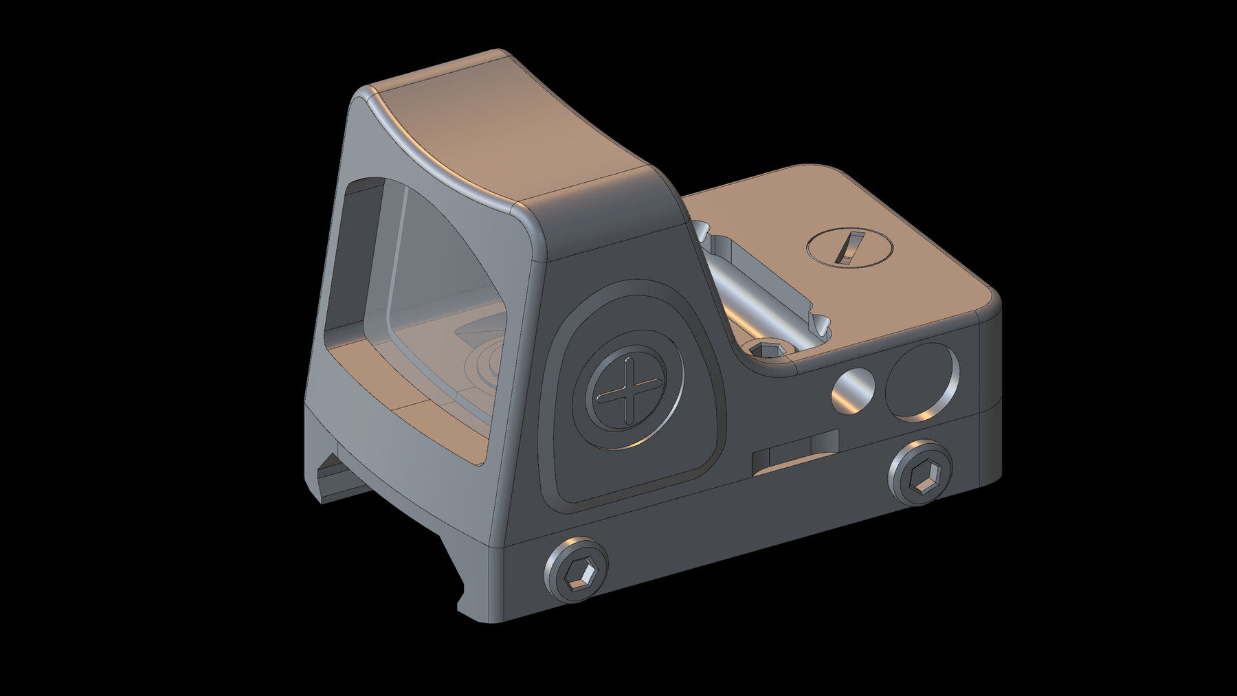 Trijicon Reflex Sight - 3D CAD Model-3