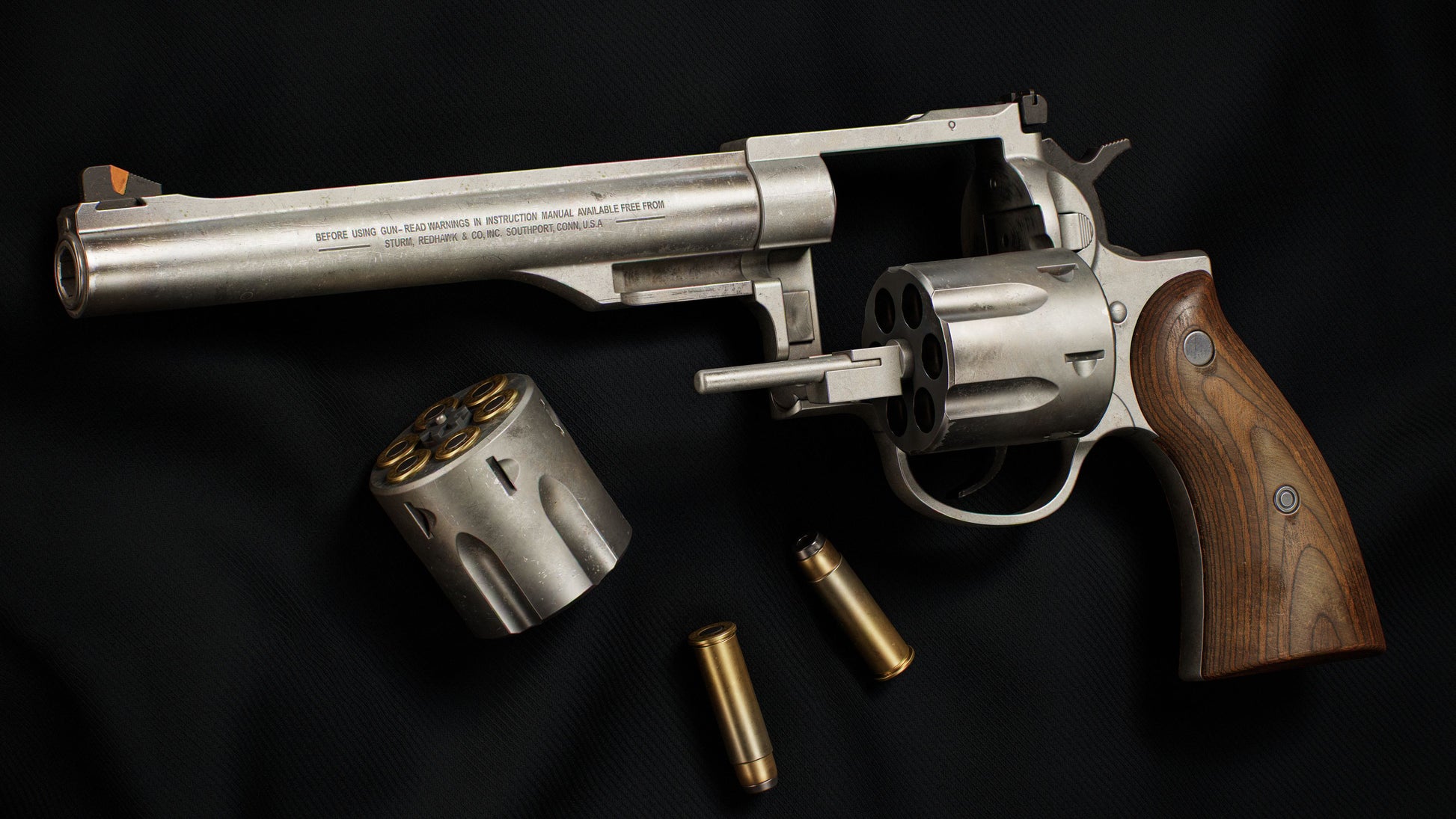 3D Texturing Tutorial in Substance Painter - Redhawk Revolver-2