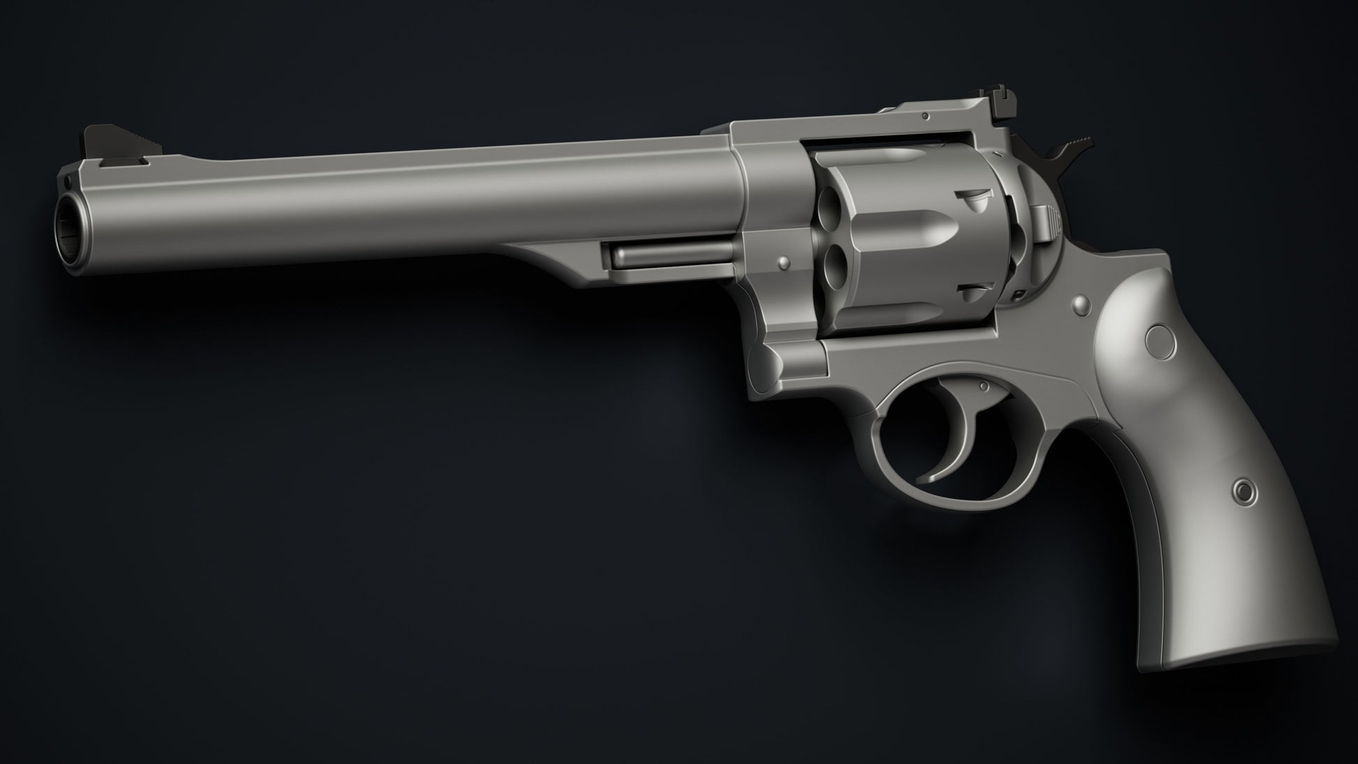 3D Modeling Tutorial in Plasticity - Redhawk Revolver-3