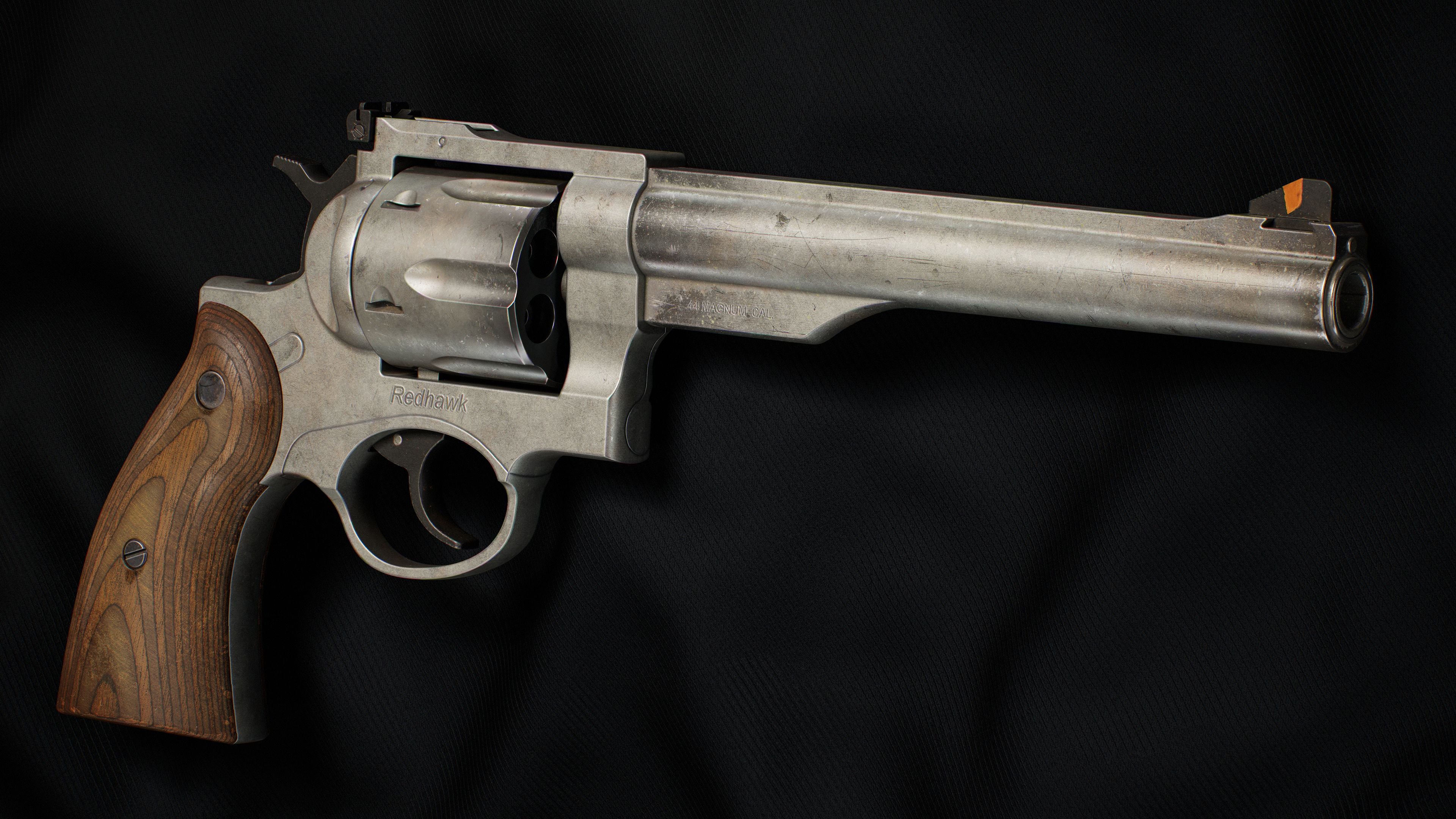 3D Texturing Tutorial in Substance Painter - Redhawk Revolver-5