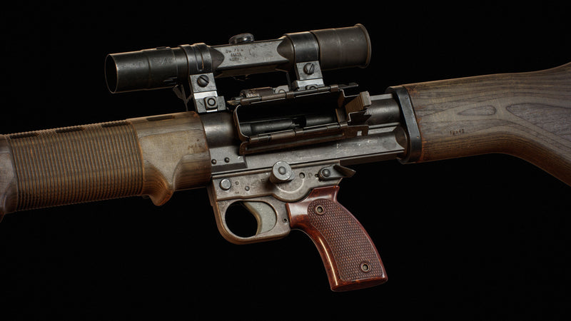 3D Weapon Tutorial For Portfolio - FG 42-2