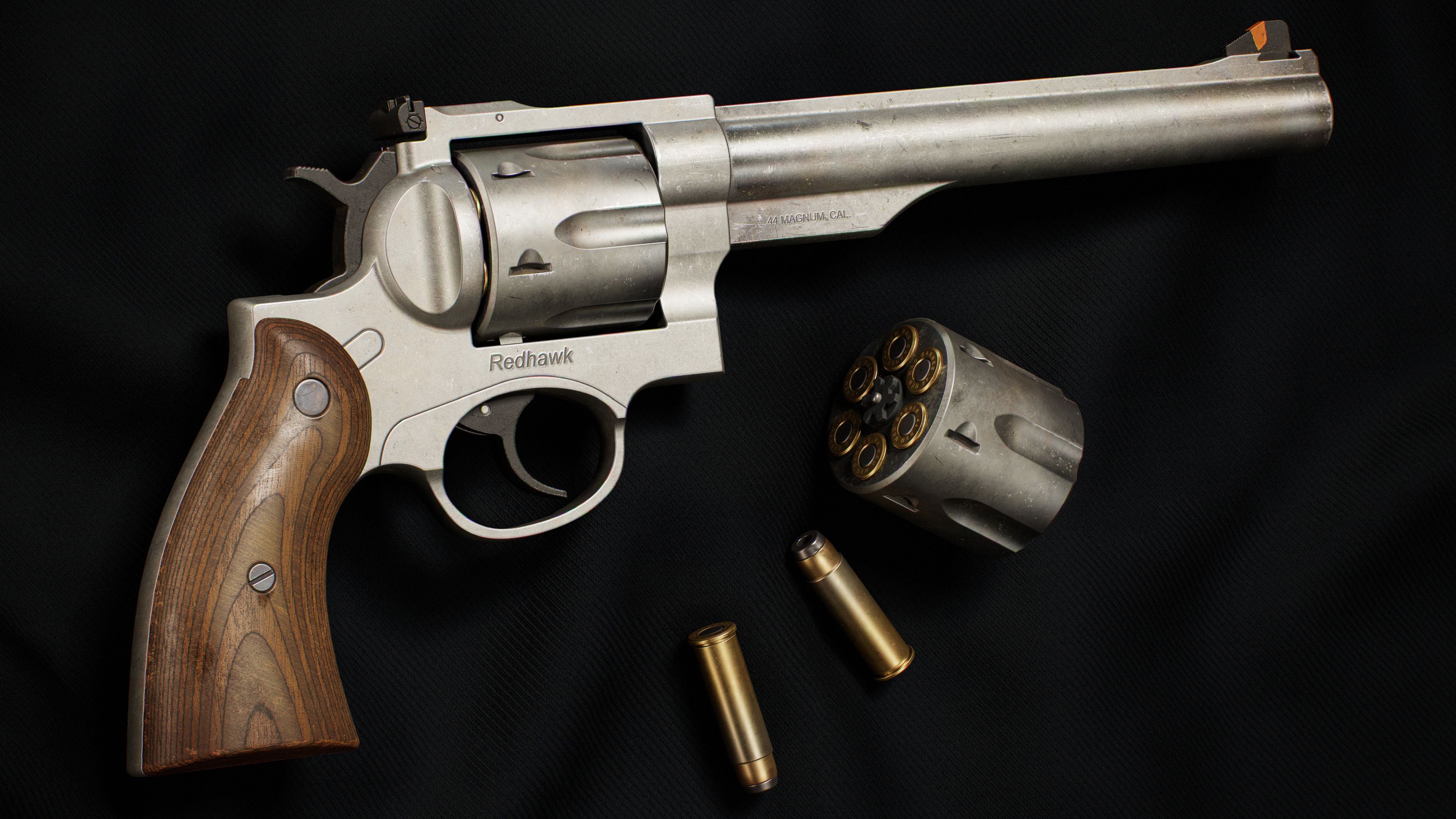 3D Texturing Tutorial in Substance Painter - Redhawk Revolver-3