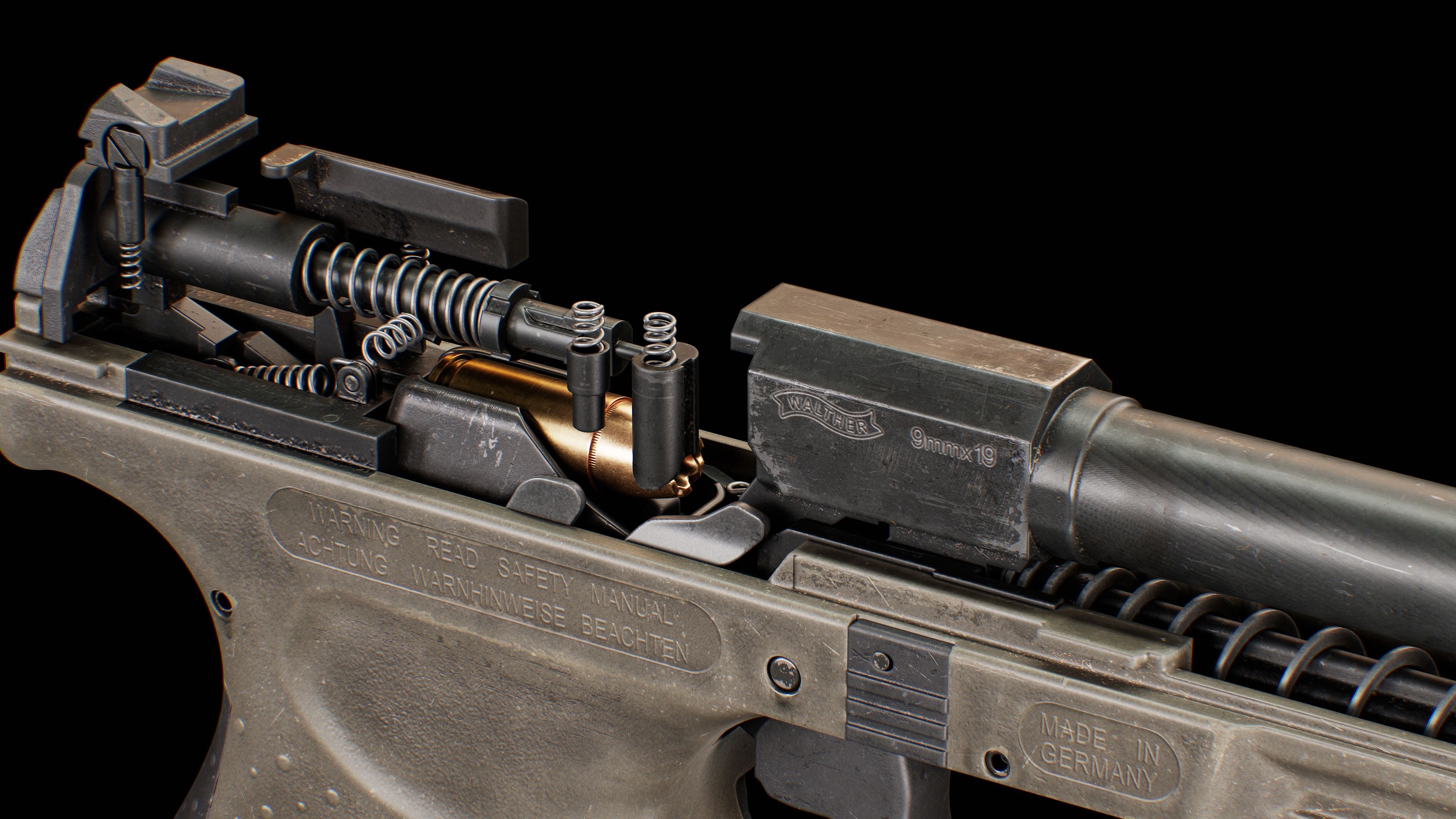 3D Weapon Tutorial for Portfolio - P99-6